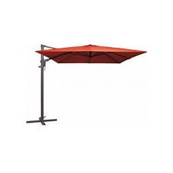 Zweefparasol monaco flex iii 3x3m polyester brick red grade 6 zonwering