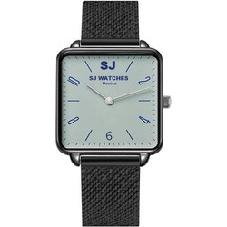 LW Collection SJ WATCHES Venice horloge dames zwart 28.5mm