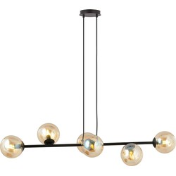 moderne hanglamp Accardi Zwart 6-lichts