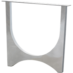 WOOOD Zaandam Design Tafelpoot - Metaal - Chrome - 1 stuks - 72x79x10