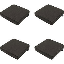 Madison -  Zitkussen Dark grey canvas eco+ - Ca. 40x40 cm - Set van 4