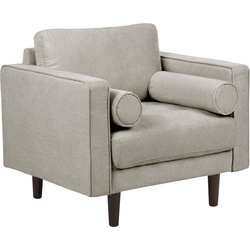 Beliani NURMO - Fauteuil-Bruin-Polyester