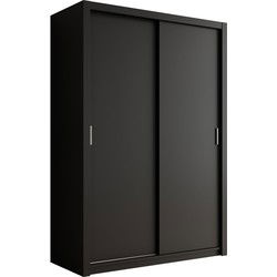 Meubella - Kledingkast Blake - Mat Zwart - 150 cm