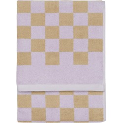 Marc O'Polo Handdoek Checker Lila 50 x 100 cm