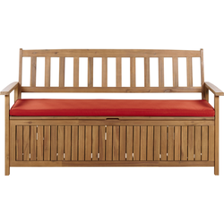 Beliani SOVANA - Tuinbank-Lichte houtkleur-Acaciahout