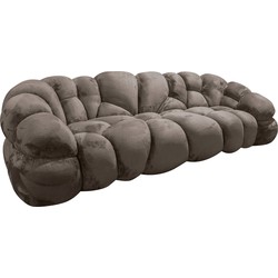 PTMD Nubibus Sofa Dark Taupe