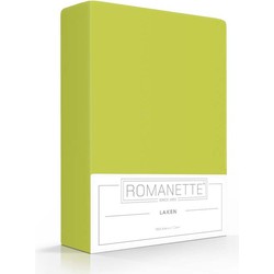 Katoenen Lakens Romanette Lime-200 x 250 cm