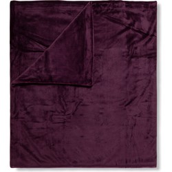 Hip Plaid Effen Bordeaux 160x180 cm