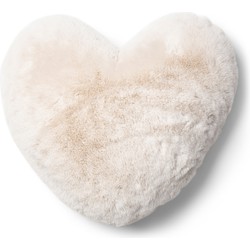 Heather Heart Faux Fur Pillow