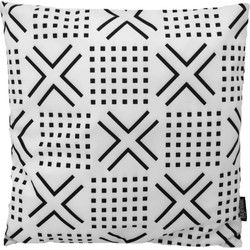 Sierkussen Senza Black/White #2 | 45 x 45 cm | Katoen/Polyester