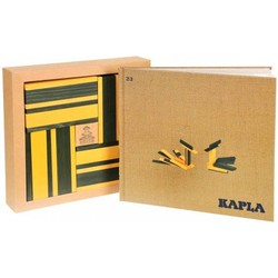 Kapla Kapla  houten bouwplankjes 40 Plankjes geel/groen