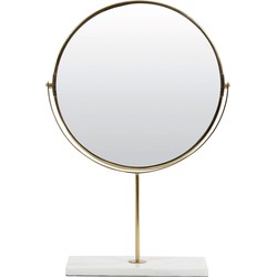 Light&living Spiegel op voet 33x12,5x48 cm RIESCO marmer wit-goud