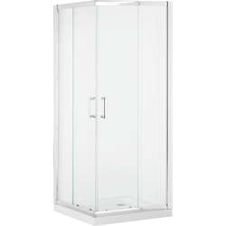 TELA II - Douchecabine - Zilver - 80 x 80 x 185 cm - Veiligheidsglas