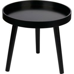 Arti Casa Bijzettafel - plantverhoger - zwart - hout - 40 x 36 cm - Bijzettafels