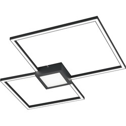 Moderne Plafonnière  Hydra - Metaal - Grijs - LED plafondlamp - Woonkamer