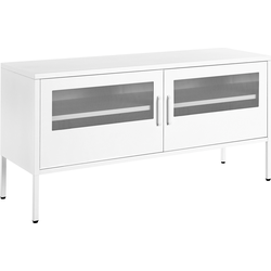 Beliani MORLEY - Sideboard-Wit-Staal