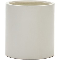 Kave Home - Aiguablava bloempot in wit cement, Ø 52 cm