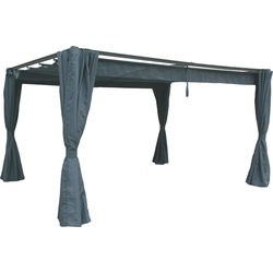 HESPERIDE HIXA Pergola Gordijnen - voor Overkapping - weerbestendig - 360x220x360cm - Polyester - Zwart - PALMEIRA
