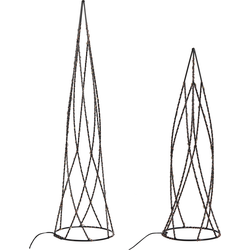 Beliani NEIDEN - Kerstverlichting-Zwart-IJzer