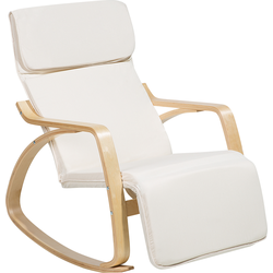 Beliani WESTON - Schommelfauteuil-Beige-Polyester