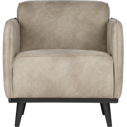 BePureHome Statement Fauteuil - Leer - Elephant Skin - 77x72x93