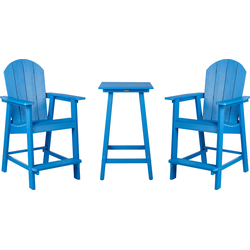 ADIRONDACK - Balkonset - Blauw - Kunsthout