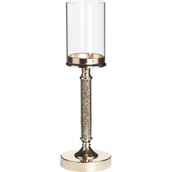 Beliani ABBEVILLE - Kandelaar-Goud-Glas, IJzer