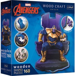 Trefl Trefl Trefl - Puzzels - 160 Houten Puzzels" - Thanos op Troon / Disney Marvelhelden FSC Mix 70%"