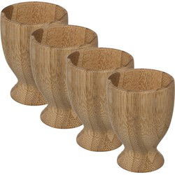 Secret de Gourmet Eierdopje - 4 stuks - Bamboe - 7,5 cm - Eierdopjes