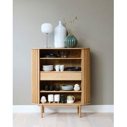 Kast Naturel - 45x110x125cm - Eikenhout - Kast Carno