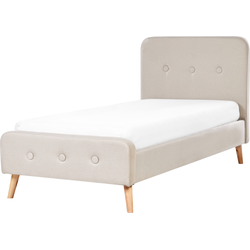 RENNES - Kinderbed - Lichtbeige - 90 x 200 cm - Polyester