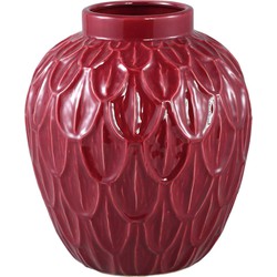 PTMD Bloempot Kobee - 30x30x35 cm - Keramiek - Rood