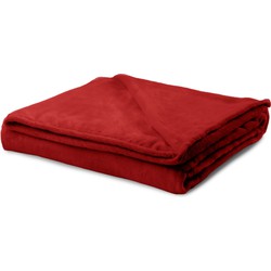 Zydante Home® - Coral Fleece Deken - Bordeaux - 220x240 cm