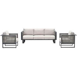 Garden Impressions Gabon loungeset 3-delig - taupe