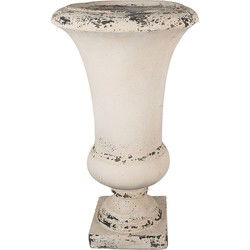 Clayre & Eef Bloempot  Ø 34x62 cm Beige Keramisch materiaal Bloempot binnen