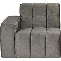 Bank Valentino 1,5-Zits Arm Links Voorstaand 100x98x83 cm