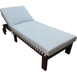 ZAMBRA SUNLOUNGER  -  BRAIDED OUTDOOR 30MM OFF WHITE