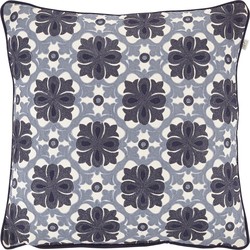 Dutch Decor DALOU - Kussenhoes donkerblauw 45x45 cm - Dutch Decor