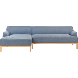 Beliani SOSJO - Hoekbank-Blauw-Polyester