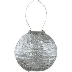 LUMIZ Solar tuinverlichting Topaze Rond - 20 cm - Zilver