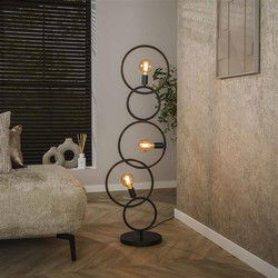 Hoyz Collection - Vloerlamp Loop 3-lichts - Artic Zwart