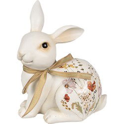 Clayre & Eef Beeld Konijn 20 cm Beige Polyresin