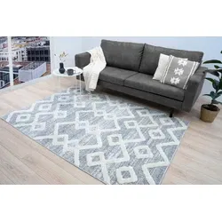 Sofia Modern Grijs vloerkleed - Scandinavisch Design - 240 X 340 CM