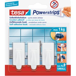 Powerstrips haken small Tesa 3x stuks - Handdoekhaakjes