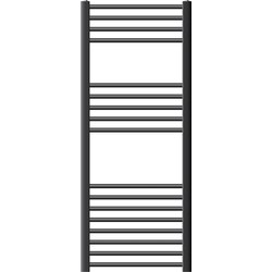 Badkamerradiator Sahara 500x1200 mm antraciet gebogen met zijaansluiting