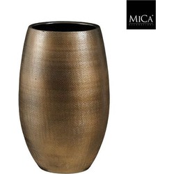 Mica Decorations Bloempot Porto - 31x31x50 cm - Terracotta - Brons,Metallic