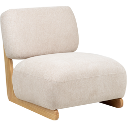 Beliani KOKKOLA - Fauteuil-Beige-Polyester