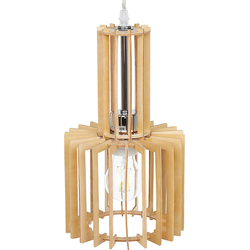 Beliani NIARI - Hanglamp-Lichte houtkleur-Multiplex