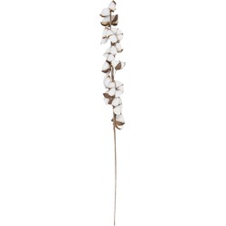 Clayre & Eef Kunstbloem 82 cm Wit Katoen Kunstplant Nepplant Nepbloem