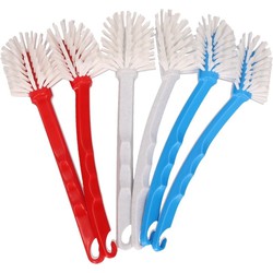 Afwasborstels met haakje - 36x - in verschillende kleuren - 28 cm - Afwassen - Afwasborstels - Afwasborstel